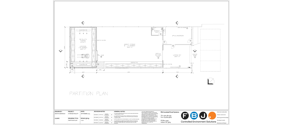 Permit Drawing FBJ Cool Rooms, Spray Booths and Maintenance