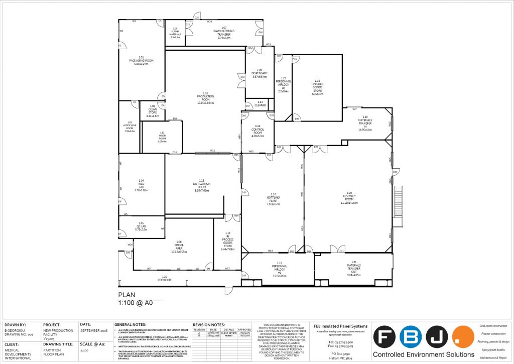 Permit Drawing FBJ Cool Rooms, Spray Booths and Maintenance
